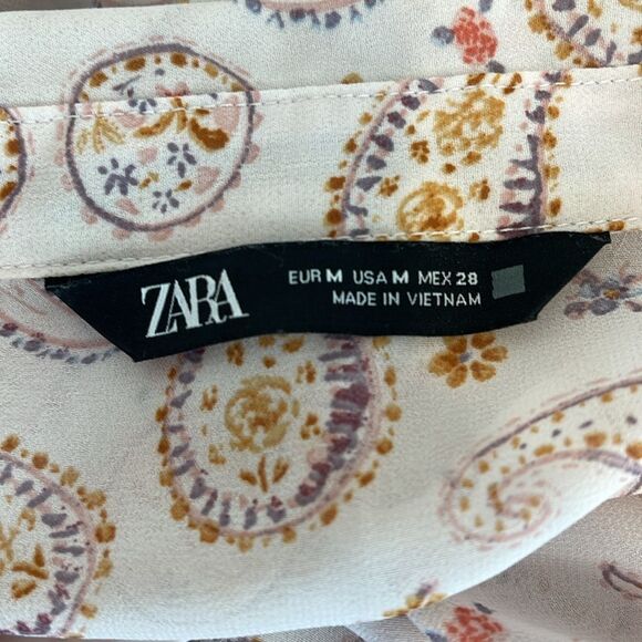 Zara printed paisley top - Picture 5 of 6
